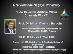 Lecture(Prof. Dr. Mihail-Dumitru Barboiu)